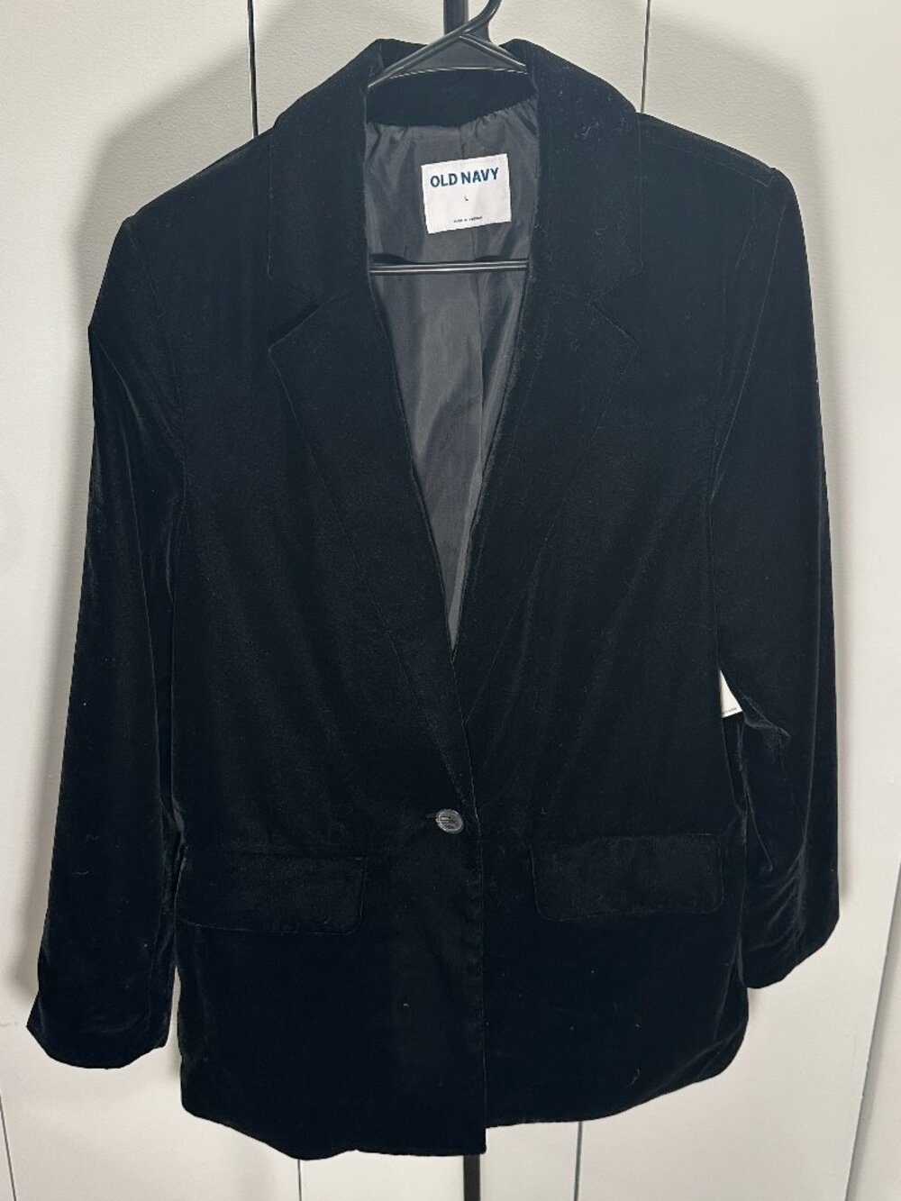 Old Navy Black Velvet Blazer